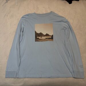 American Eagle Outfitters Blue Super Soft Tee